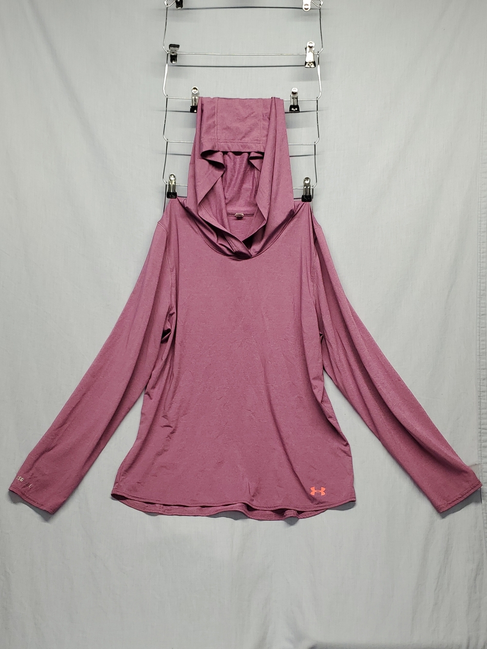 Under Armour Women’s Mauve Hooded Long-Sleeve Pullover #370